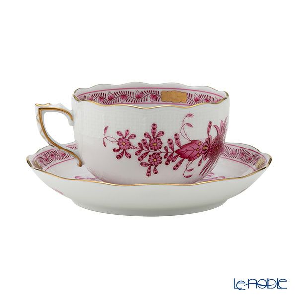 ヘレンド (HEREND) インドの華ピンク 00724-0-00／724 ティーカップ＆ソーサー 200ml
