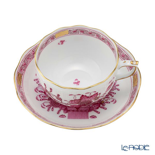 ヘレンド インドの華ピンク 00724-0-00／724 ティーカップ＆ソーサー 200ml