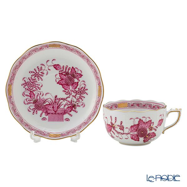 ヘレンド インドの華ピンク 00724-0-00／724 ティーカップ＆ソーサー 200ml