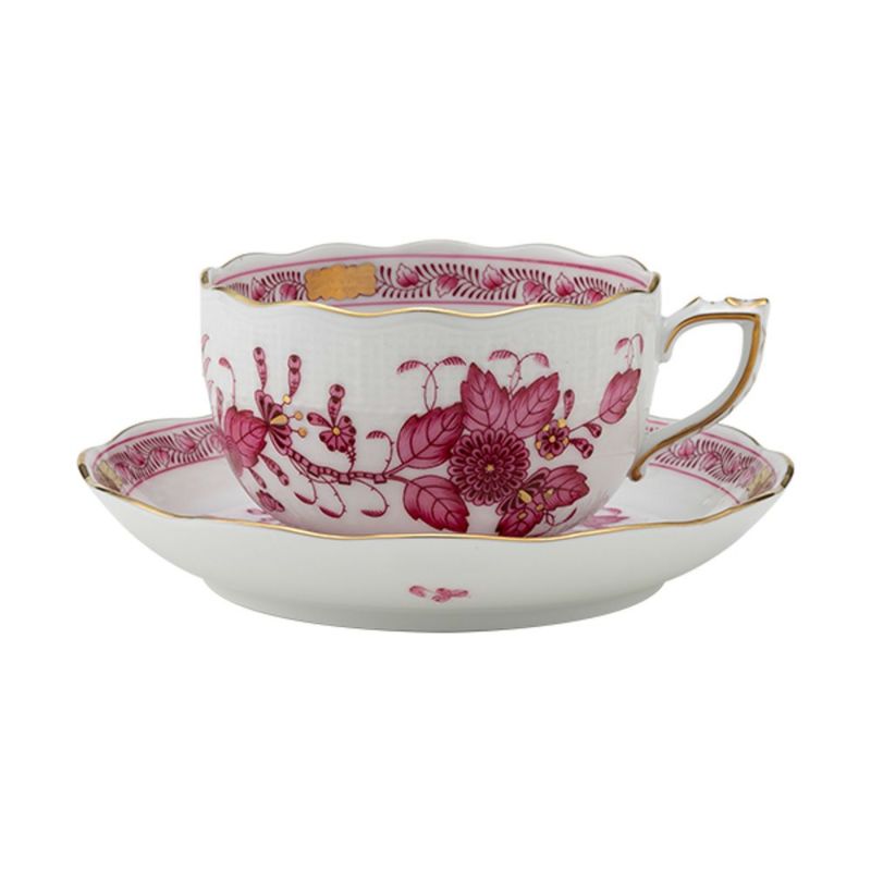 ヘレンド インドの華ピンク 00724-0-00／724 ティーカップ＆ソーサー 200ml