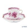 ヘレンド インドの華ピンク P オクタゴナルカップ＆ソーサー 04304-0-00