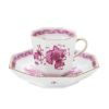 ヘレンド インドの華ピンク P オクタゴナルカップ＆ソーサー 04304-0-00