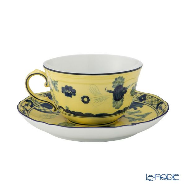 ジノリ1735／リチャード ジノリ（GINORI 1735／Richard Ginori） オリエンテイタリアーノ ティーカップ＆ソーサー チトリーノ／レモン 240ml／15cm