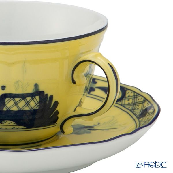 ジノリ1735／リチャード ジノリ（GINORI 1735／Richard Ginori） オリエンテイタリアーノ ティーカップ＆ソーサー チトリーノ／レモン 240ml／15cm