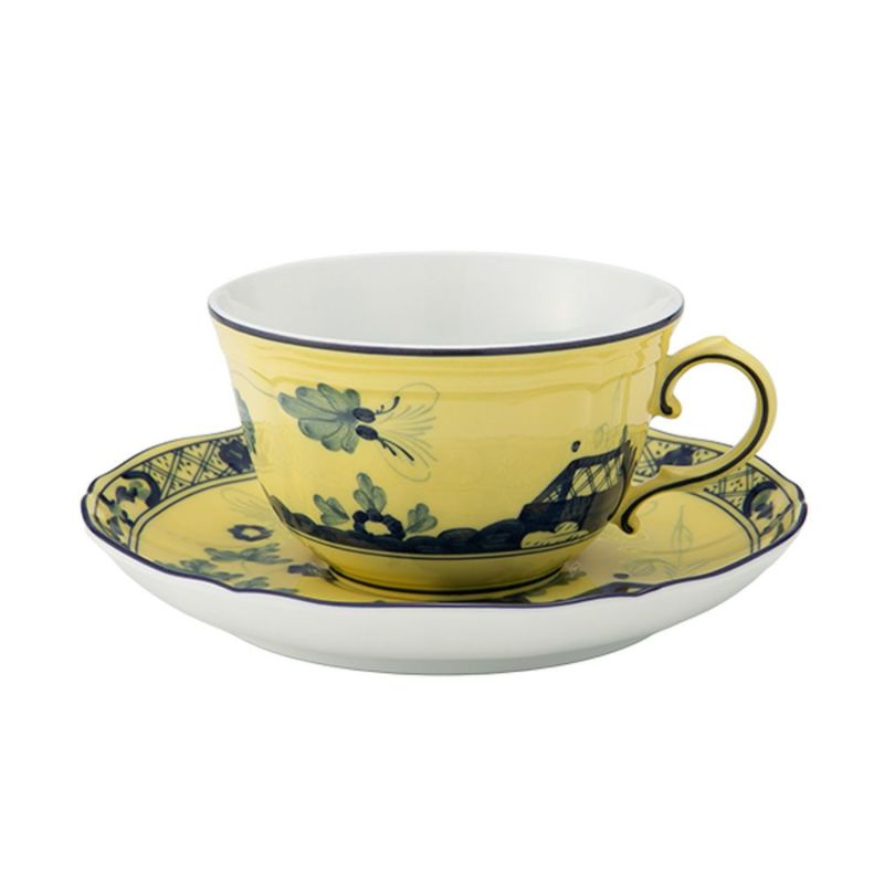 ジノリ1735／リチャード ジノリ（GINORI 1735／Richard Ginori） オリエンテイタリアーノ ティーカップ＆ソーサー チトリーノ／レモン 240ml／15cm
