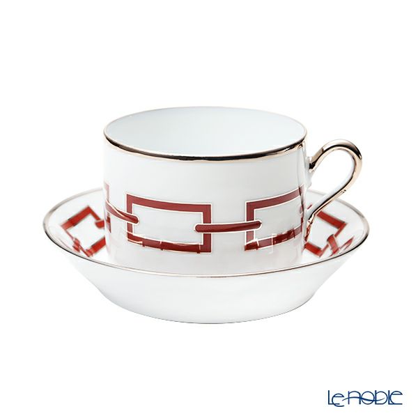 ジノリ1735／リチャード ジノリ（GINORI 1735／Richard Ginori） カテーネ スカーレット ティーカップ＆ソーサー レッド 200ml／13.5cm