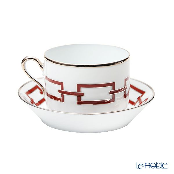 ジノリ1735／リチャード ジノリ（GINORI 1735／Richard Ginori） カテーネ スカーレット ティーカップ＆ソーサー レッド 200ml／13.5cm