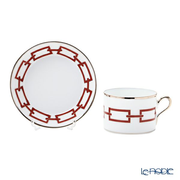 ジノリ1735／リチャード ジノリ（GINORI 1735／Richard Ginori） カテーネ スカーレット ティーカップ＆ソーサー レッド 200ml／13.5cm