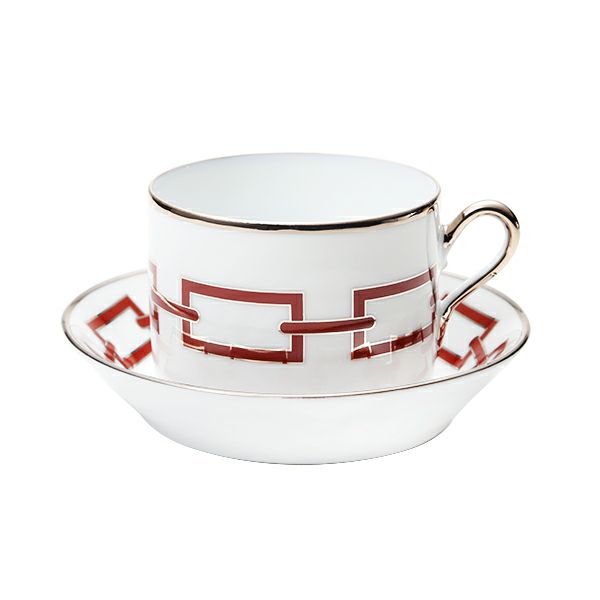 ジノリ1735／リチャード ジノリ（GINORI 1735／Richard Ginori） カテーネ スカーレット ティーカップ＆ソーサー レッド 200ml／13.5cm