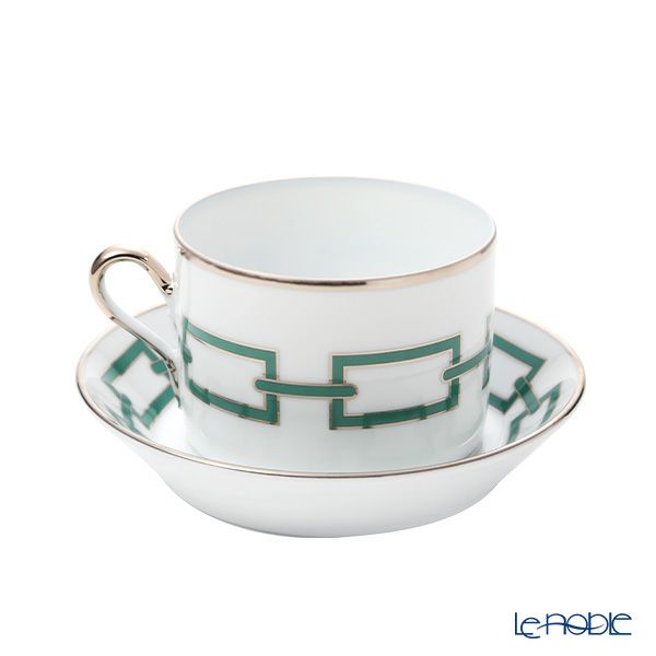 ジノリ1735／リチャード ジノリ（GINORI 1735／Richard Ginori） カテーネ エメラルド ティーカップ＆ソーサー グリーン 200ml／13.5cm