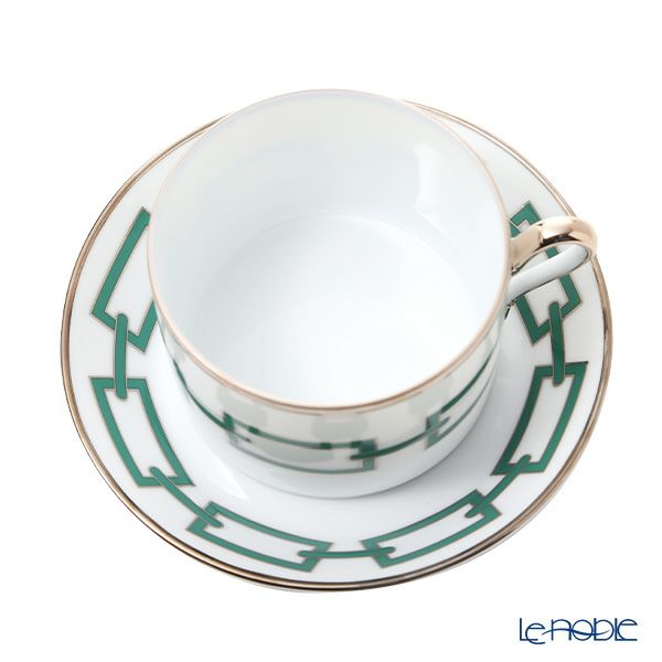 ジノリ1735／リチャード ジノリ（GINORI 1735／Richard Ginori） カテーネ エメラルド ティーカップ＆ソーサー グリーン 200ml／13.5cm