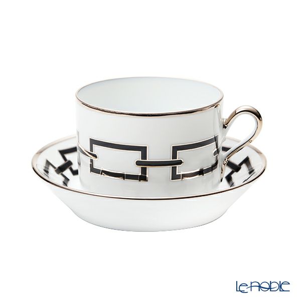 ジノリ1735／リチャード ジノリ（GINORI 1735／Richard Ginori） カテーネ ネーロ ティーカップ＆ソーサー ブラック 200ml／13.5cm