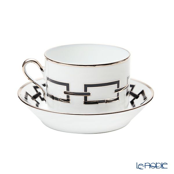 ジノリ1735／リチャード ジノリ（GINORI 1735／Richard Ginori） カテーネ ネーロ ティーカップ＆ソーサー ブラック 200ml／13.5cm