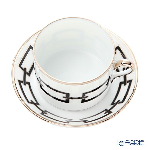 ジノリ1735／リチャード ジノリ（GINORI 1735／Richard Ginori） カテーネ ネーロ ティーカップ＆ソーサー ブラック 200ml／13.5cm