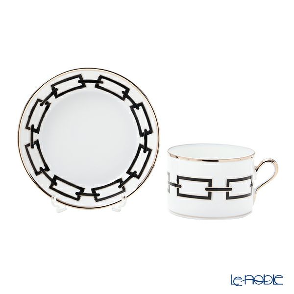 ジノリ1735／リチャード ジノリ（GINORI 1735／Richard Ginori） カテーネ ネーロ ティーカップ＆ソーサー ブラック 200ml／13.5cm