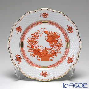 ヘレンド インドの華オレンジ 00517-0-00 プレート 19cm