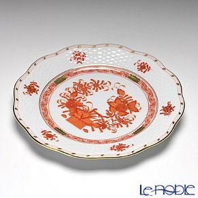 ヘレンド インドの華オレンジ 00517-0-00 プレート 19cm