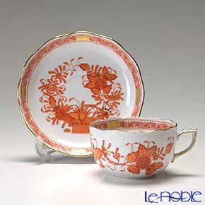 ヘレンド インドの華オレンジ 00724-0-00／724 ティーカップ＆ソーサー 200ml