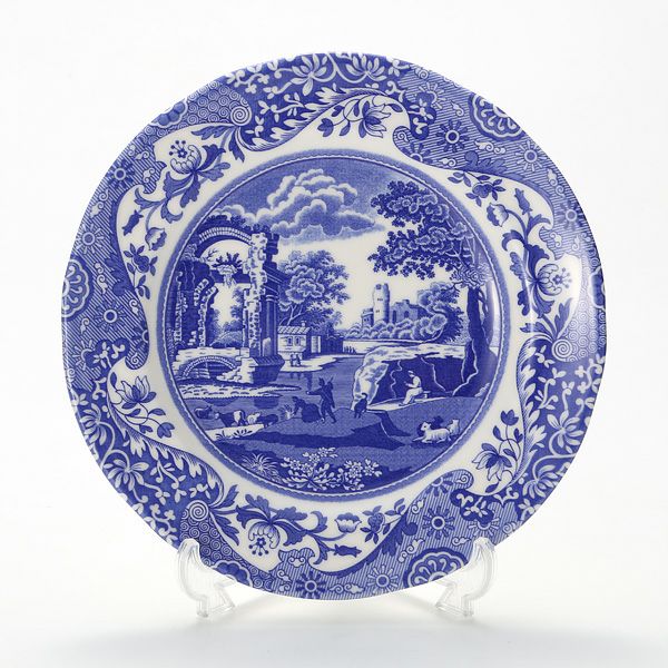 スポード ブルーイタリアン プレート 20cm