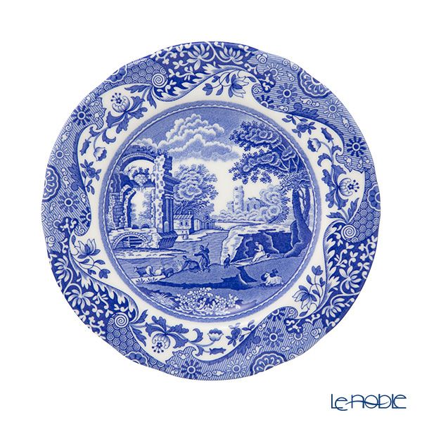 スポード ブルーイタリアン プレート 16cm