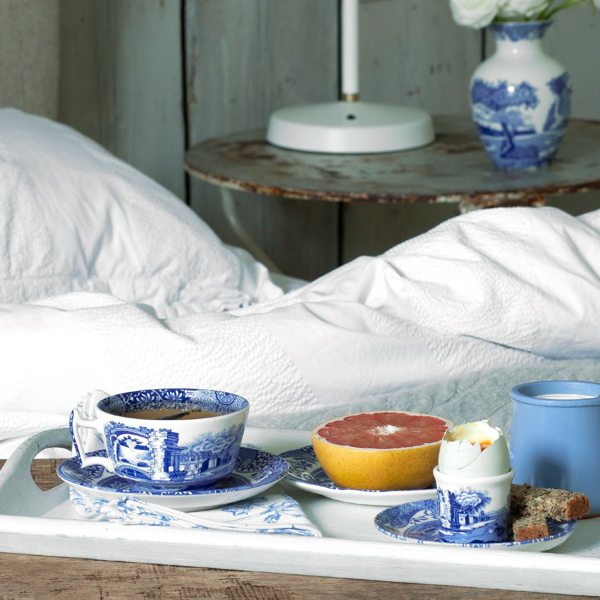 スポード ブルーイタリアン ティーカップ＆ソーサー 200ml