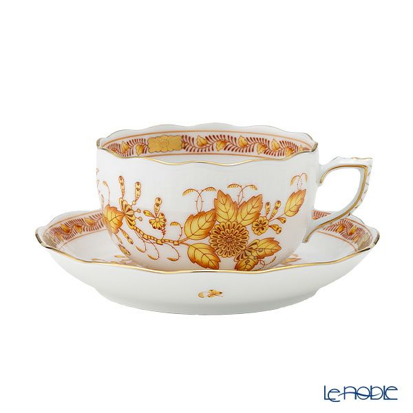 ヘレンド インドの華イエロー 00724-0-00／724 ティーカップ＆ソーサー 200ml