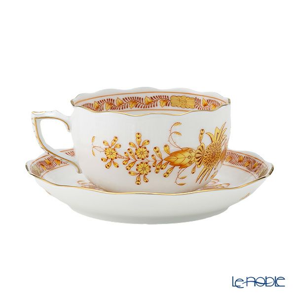 ヘレンド インドの華イエロー 00724-0-00／724 ティーカップ＆ソーサー 200ml
