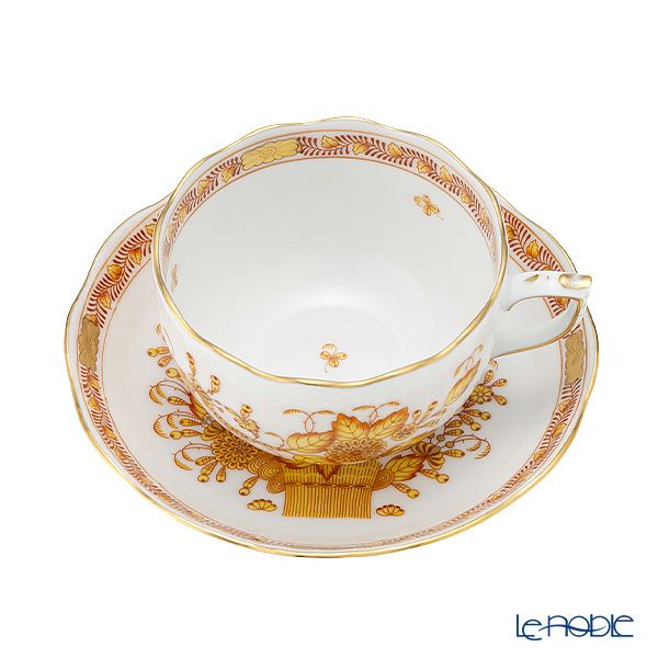 ヘレンド インドの華イエロー 00724-0-00／724 ティーカップ＆ソーサー 200ml