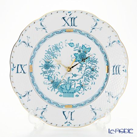 ヘレンド インドの華ターコイズ 00527-0-47 ウォールクロック 28.5cm