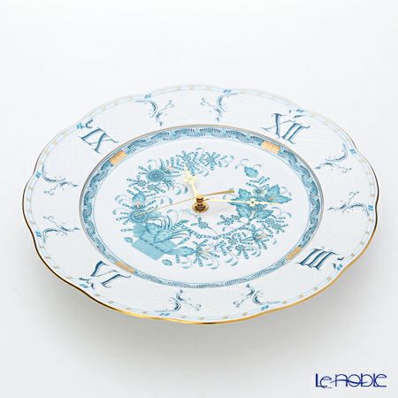 ヘレンド インドの華ターコイズ 00527-0-47 ウォールクロック 28.5cm