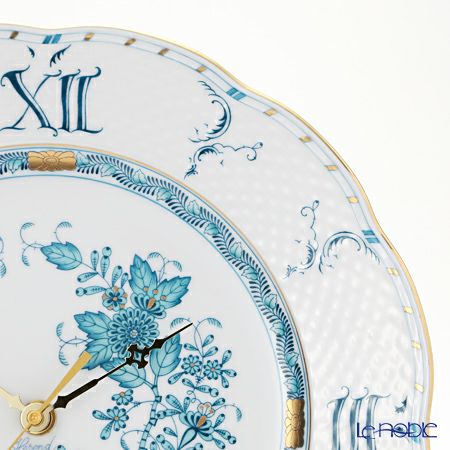 ヘレンド インドの華ターコイズ 00527-0-47 ウォールクロック 28.5cm