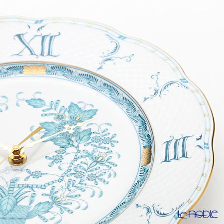 ヘレンド インドの華ターコイズ 00527-0-47 ウォールクロック 28.5cm