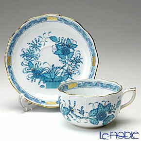 ヘレンド インドの華ターコイズ 00724-0-00／724 ティーカップ＆ソーサー 200ml