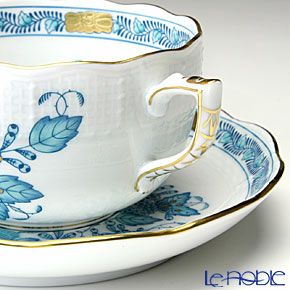 ヘレンド インドの華ターコイズ 00724-0-00／724 ティーカップ＆ソーサー 200ml