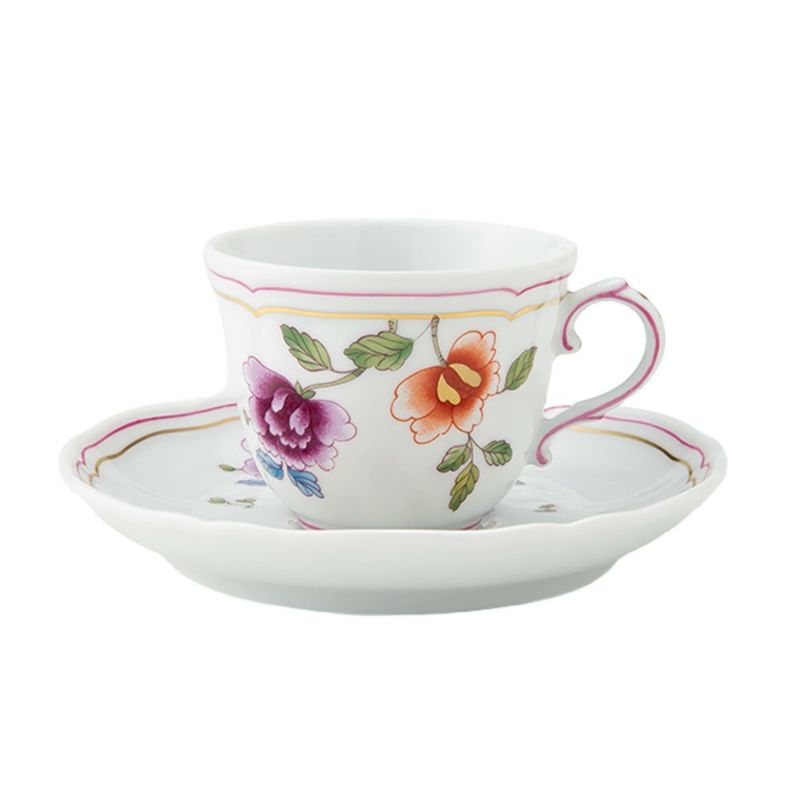 ジノリ1735／リチャード ジノリ（GINORI 1735／Richard Ginori） グランデューカ コーヒーカップ＆ソーサー 120ml（デミタスカップ／モカカップ）