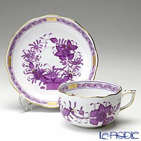 ヘレンド インドの華ライラック 00724-0-00／724 ティーカップ＆ソーサー 200ml