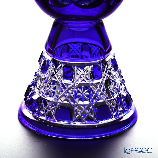 マイセン（Meissen） マイセンクリスタル MFO172／1055／26B 足つきボウル（ブルー） 26cm