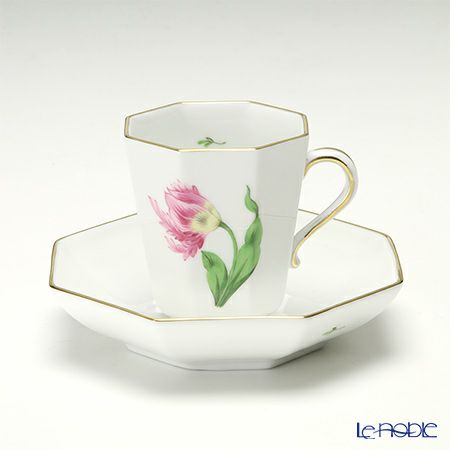 ヘレンド キティ KY-2（ピンク） 04307-0-00 モカカップ＆ソーサー（オクタゴナル）