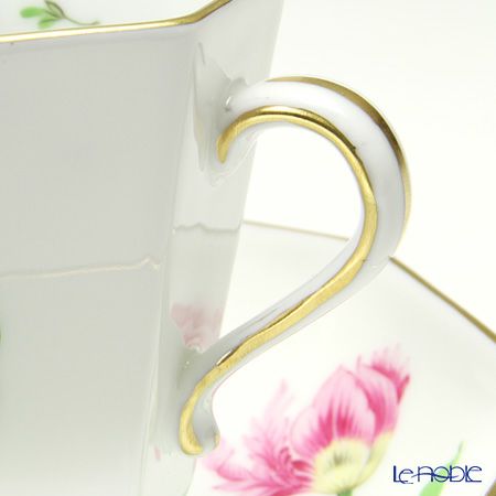 ヘレンド キティ KY-2（ピンク） 04307-0-00 モカカップ＆ソーサー（オクタゴナル）