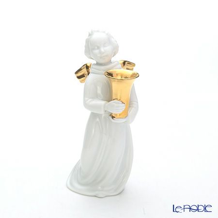 アウガルテン（AUGARTEN） フィギュリン（011410） エンジェル スタンディング ゴールド