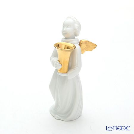 アウガルテン（AUGARTEN） フィギュリン（011410） エンジェル スタンディング ゴールド