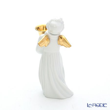 アウガルテン（AUGARTEN） フィギュリン（011410） エンジェル スタンディング ゴールド