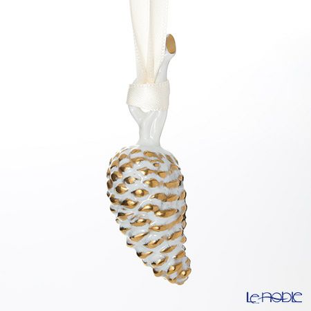 アウガルテン（AUGARTEN） クリスマスコレクション マツカサ ゴールドアクセント