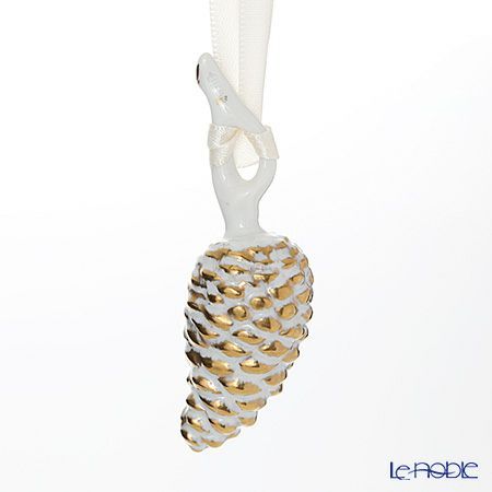 アウガルテン（AUGARTEN） クリスマスコレクション マツカサ ゴールドアクセント