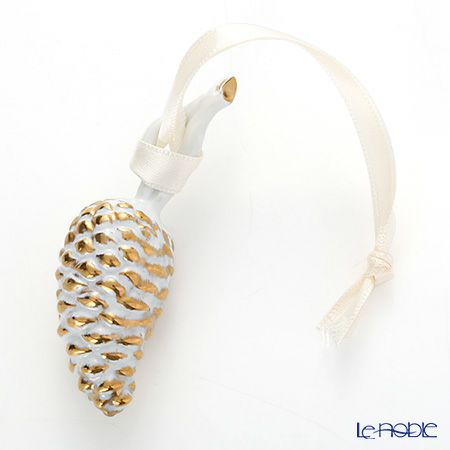 アウガルテン（AUGARTEN） クリスマスコレクション マツカサ ゴールドアクセント