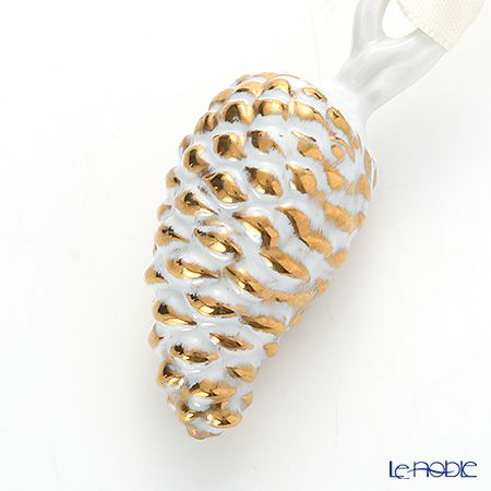 アウガルテン（AUGARTEN） クリスマスコレクション マツカサ ゴールドアクセント