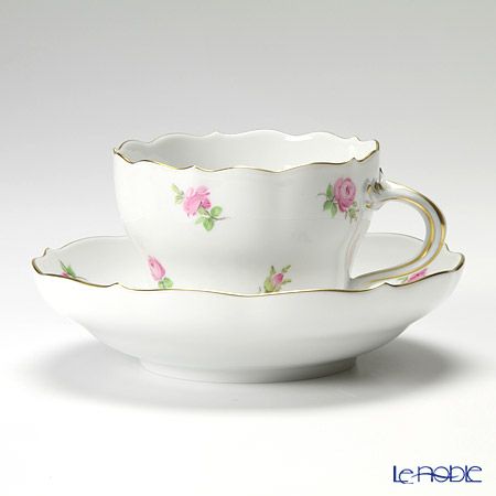 マイセン（Meissen） スキャタードフラワー／ローズ 019110／00582 コーヒーカップ＆ソーサー 200ml