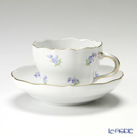 マイセン（Meissen） スキャタードフラワー／忘れな草 019310／00582 コーヒーカップ＆ソーサー 200ml