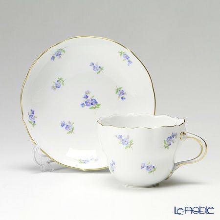 マイセン（Meissen） スキャタードフラワー／忘れな草 019310／00582 コーヒーカップ＆ソーサー 200ml