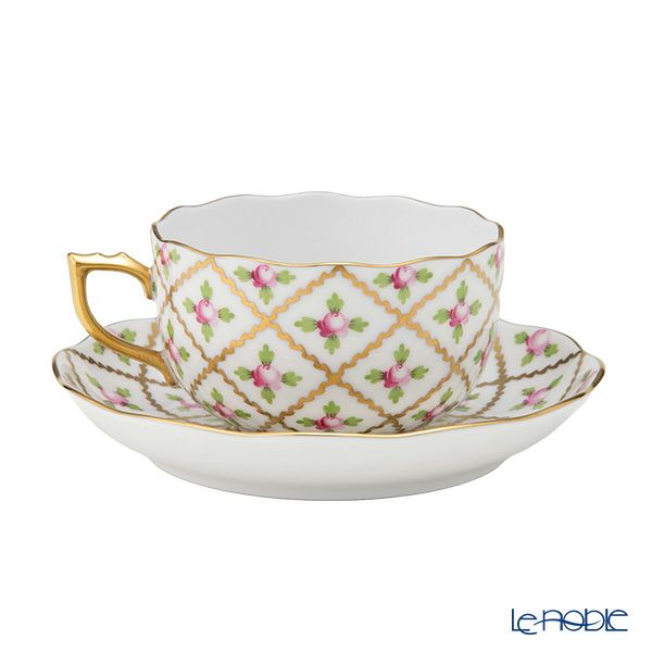 ヘレンド セーブル風の薔薇 SPROG ティーセット